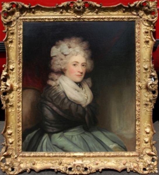 Portrait Of Emilia (emily) Charlotte Oil Painting by Sir John Hoppner