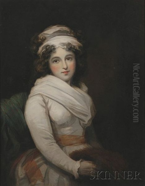 Portrait Of A Lady Oil Painting by Sir John Hoppner