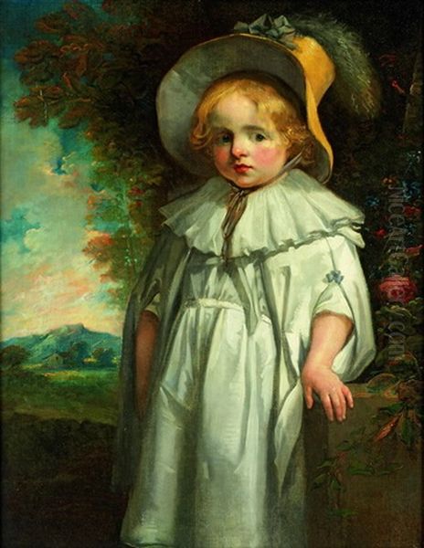 Little Miss Chaddock Oil Painting by Sir John Hoppner