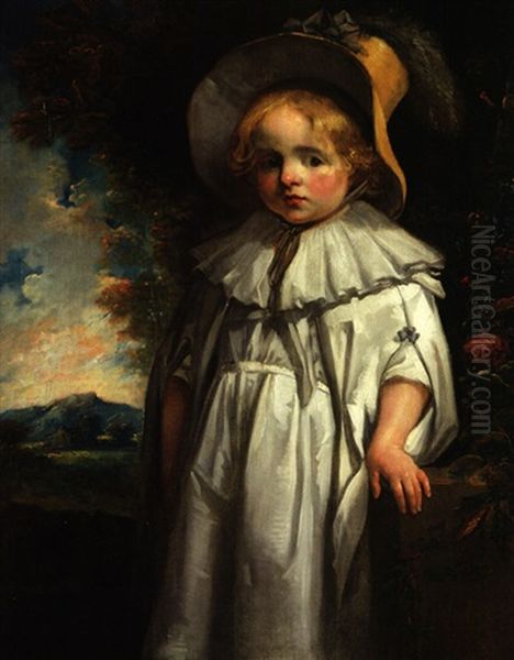 Little Miss Chaddock Oil Painting by Sir John Hoppner