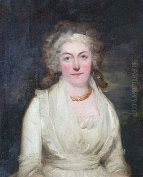 Portrait De Mary Wollstonecraft Godwin Oil Painting by Sir John Hoppner