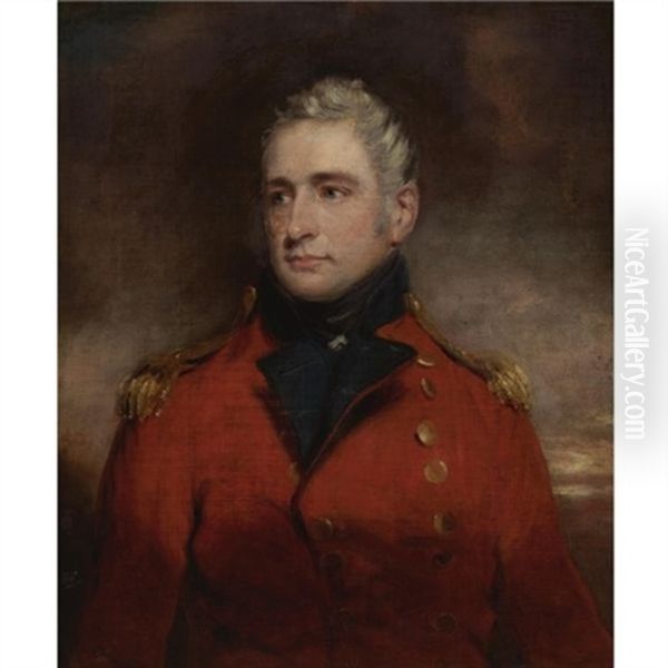 Portrait Of A Gentleman, Said To Be The Hon. Edmund Phipps Oil Painting by Sir John Hoppner