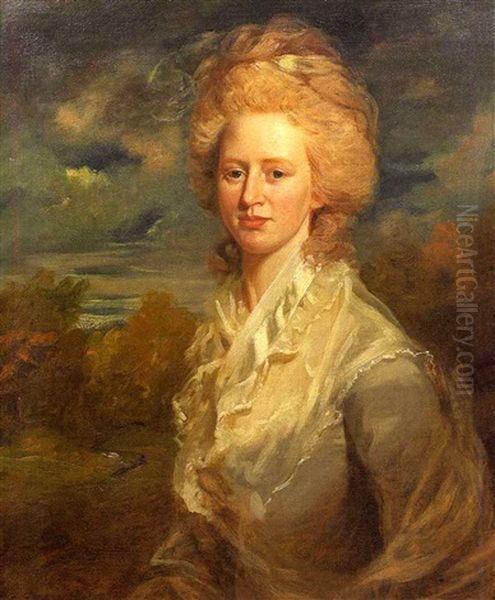 Elizabeth, Lady Eardley Oil Painting by Sir John Hoppner