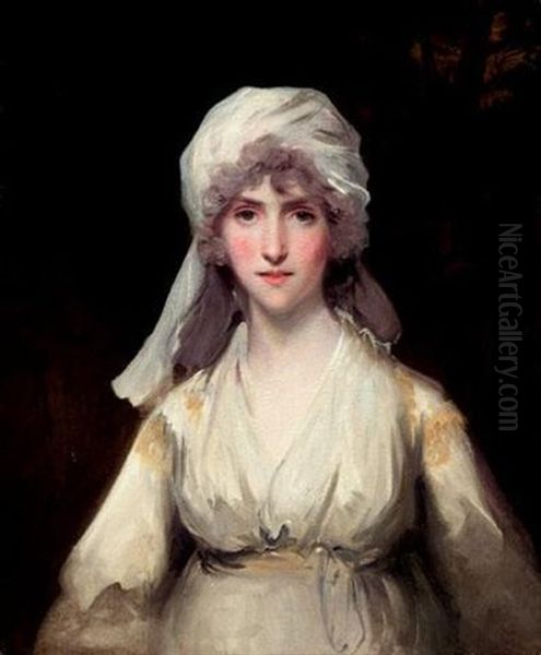 Portrait Of A Lady Oil Painting by Sir John Hoppner