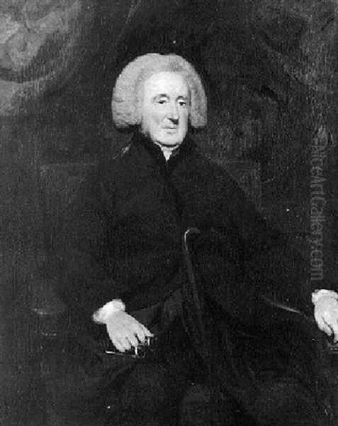 Portrait Of Charles Moss, Archdeacon Of Colchester And Bishop Of Bath And Wells Oil Painting by Sir John Hoppner