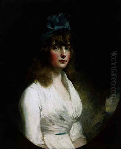 Portrait Of Miss Maria Anguish Oil Painting by Sir John Hoppner