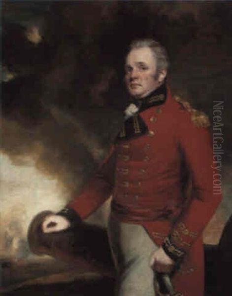 Portrait Of Lt. Gen. Sir Thomas Maitland Oil Painting by Sir John Hoppner