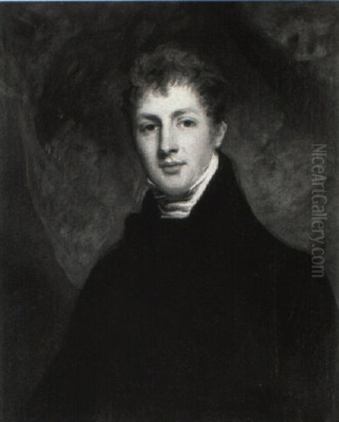 Portrait Of A Gentleman (hon. James Dillon?) Oil Painting by Sir John Hoppner