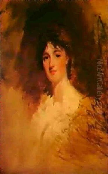 Portrait Of Lady Mary Charlotte Anne Bagot (d. 1845) Oil Painting by Sir John Hoppner