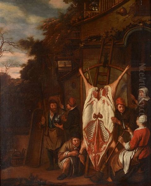 Le Boucher Oil Painting by Jan Josef Horemans the Elder