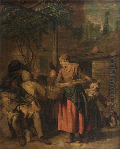 Scene De Marche Oil Painting by Jan Josef Horemans the Elder