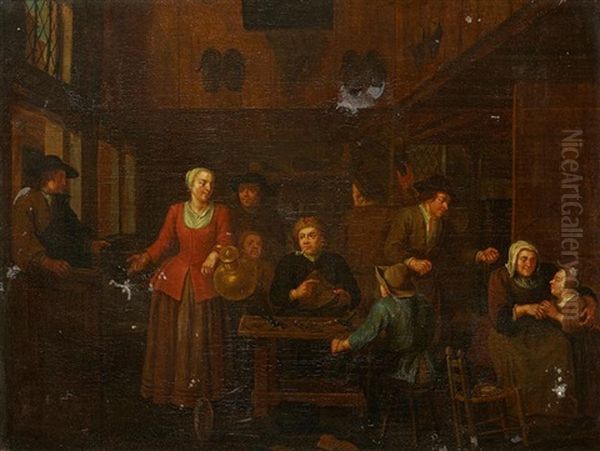 L'interieur Du Cordonnier Oil Painting by Jan Josef Horemans the Elder