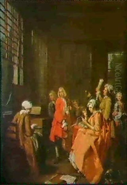 Le Concert Oil Painting by Jan Josef Horemans the Elder