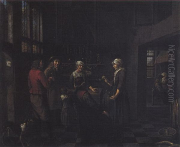 Interno Di Cuccina Con Figure Oil Painting by Jan Josef Horemans the Younger