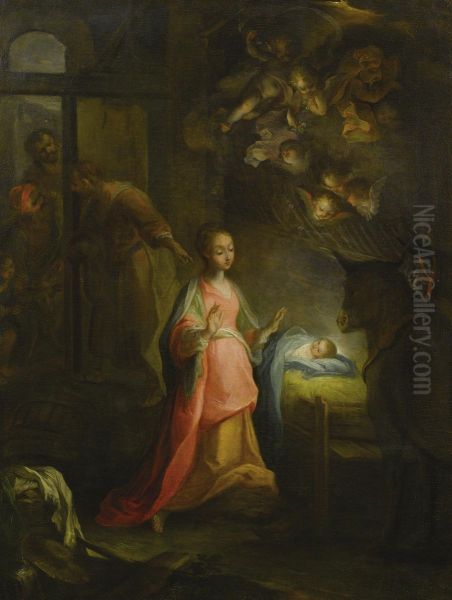 The Nativity Scene Oil Painting by Federico Fiori Barocci