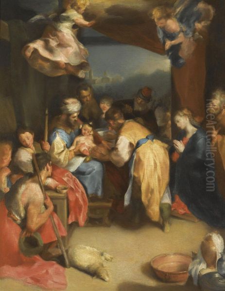 The Circumcision Of Christ Oil Painting by Federico Fiori Barocci