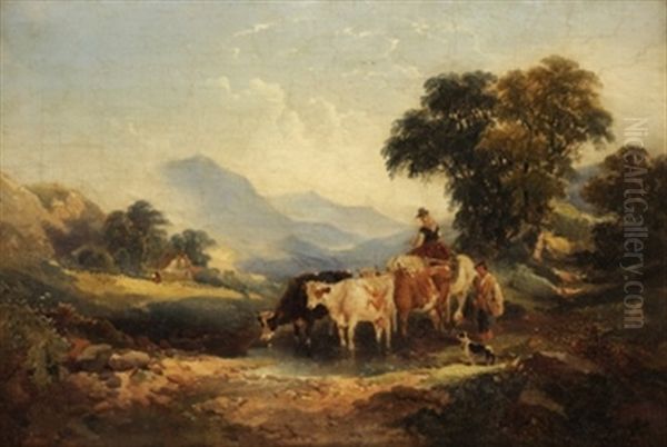 Paisaje De Montana Oil Painting by George William Horlor