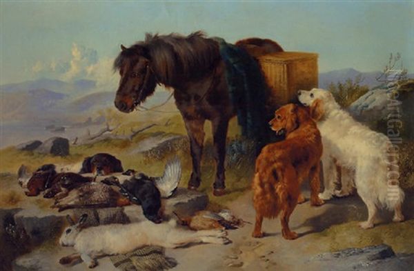 The Return From The Moor Oil Painting by George William Horlor