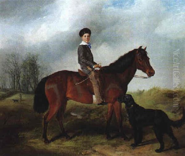 The Young Squire Oil Painting by George William Horlor