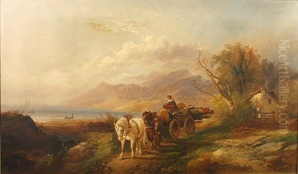 The Timber Cart Oil Painting by Joseph Horlor