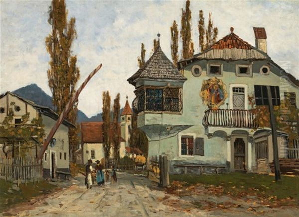 The Turnpike In Brixen Oil Painting by Theodor von Hoermann