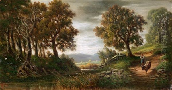 Am Heimweg Oil Painting by Theodor von Hoermann