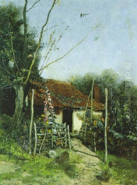 Bauerngarten Oil Painting by Theodor von Hoermann