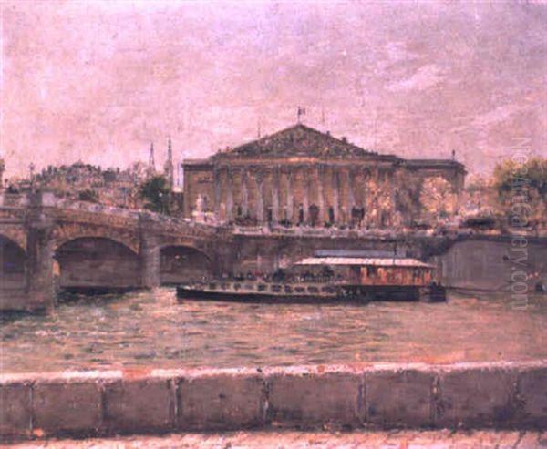 L'assemblee Nationale, Paris Oil Painting by Theodor von Hoermann