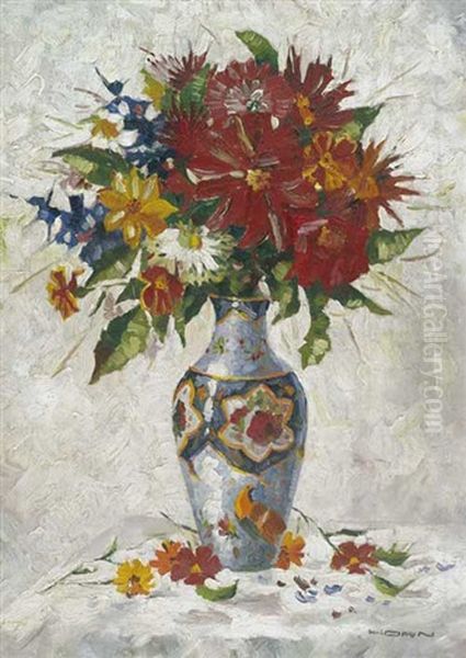 Blumenstilleben Oil Painting by Carl Horn