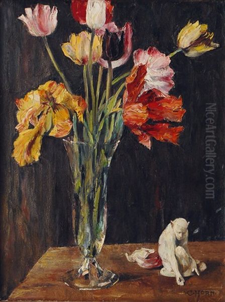 Tulips Oil Painting by Carl Horn