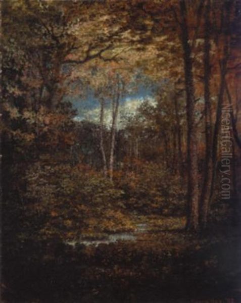 Autumn Woods And Meadows Oil Painting by William Cornelius Van Horne