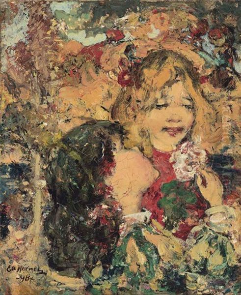 The Flower Pickers by Edward Atkinson Hornel