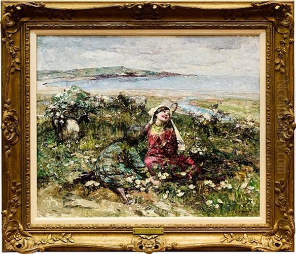 The Young Goat Herd Oil Painting by Edward Atkinson Hornel