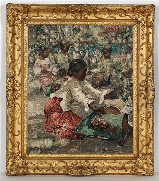 The Lacemakers Of Ceylon by Edward Atkinson Hornel