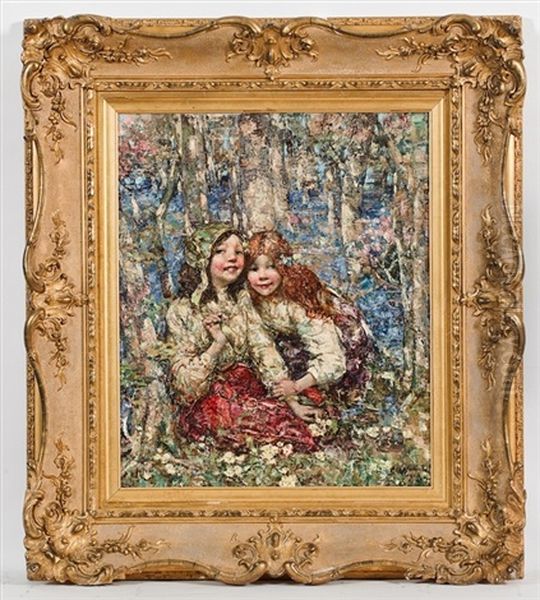 Hyacinths Oil Painting by Edward Atkinson Hornel