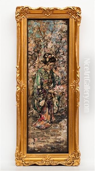 Japanese Girl Oil Painting by Edward Atkinson Hornel