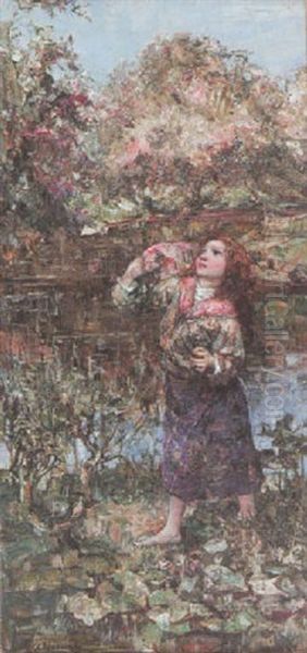 By The Poolside by Edward Atkinson Hornel