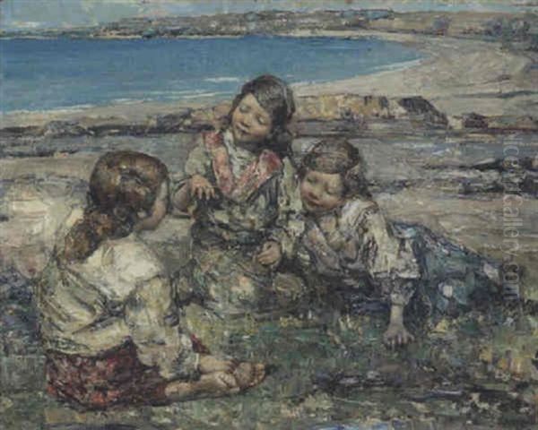 The Daisy Ring, Brighouse Bay Oil Painting by Edward Atkinson Hornel