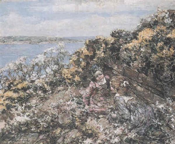 Blossom Oil Painting by Edward Atkinson Hornel