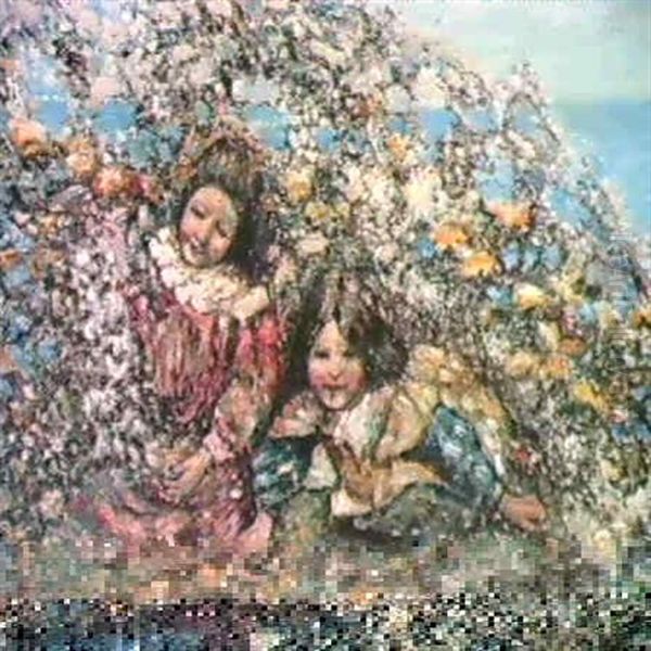 Under The Blossom by Edward Atkinson Hornel