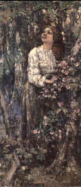 The Lark's Song Oil Painting by Edward Atkinson Hornel