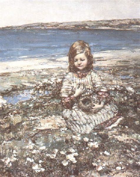 The Bird Nest, Brighouse Bay Oil Painting by Edward Atkinson Hornel