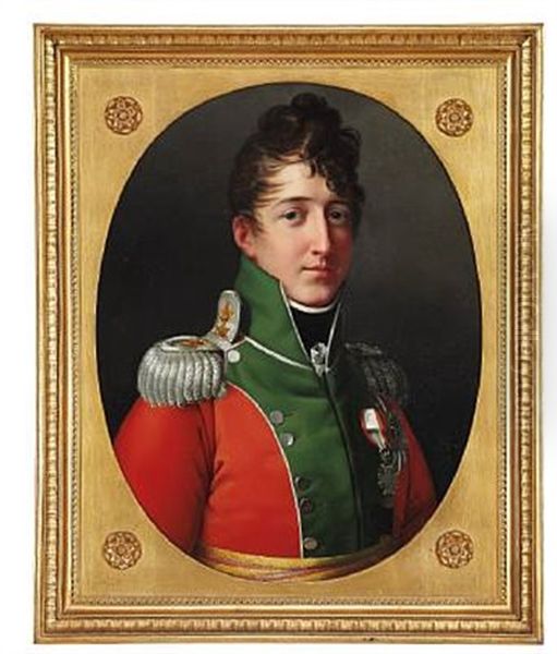 Portrait Of The Young King Christian Viii (1786-1848) Oil Painting by Christian Hornemann