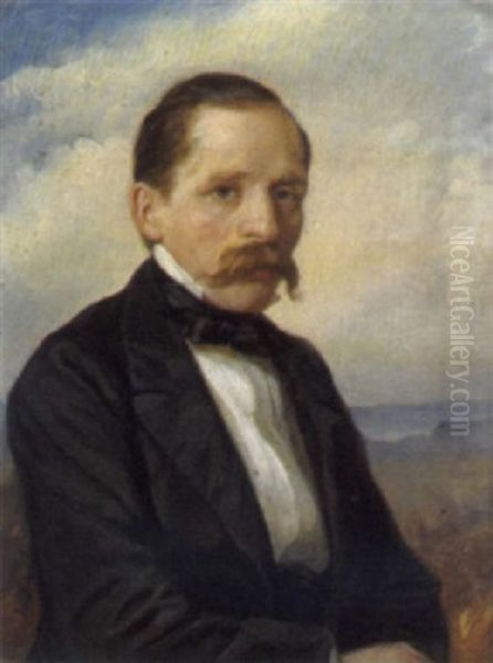 Herrenportrait Oil Painting by Theodor Horschelt