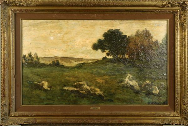 Paysage. Oil Painting by Theodore Baron