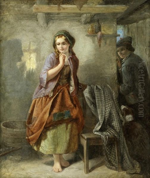 The Suitor Oil Painting by John Callcott Horsley