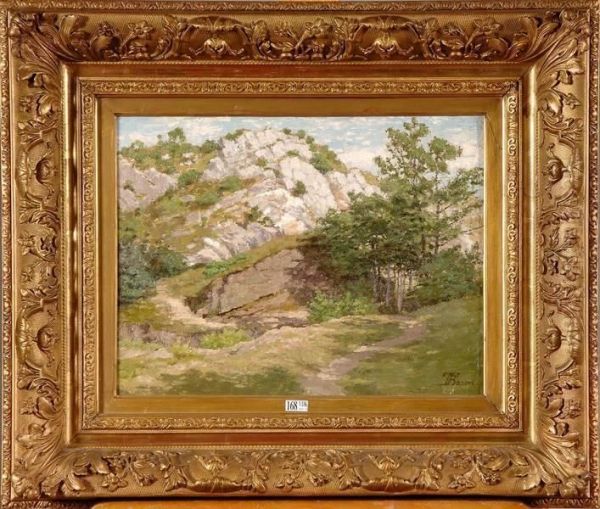 Coin Rocheux Dans Les Ardennes Oil Painting by Theodore Baron