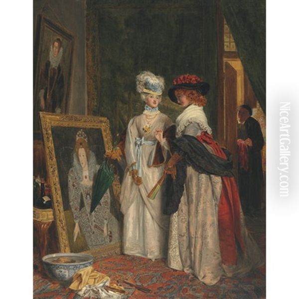 Critics In Costume, Fashions Change Oil Painting by John Callcott Horsley