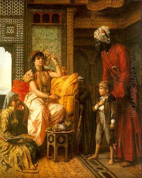 A Captive Oil Painting by Walter Charles Horsley