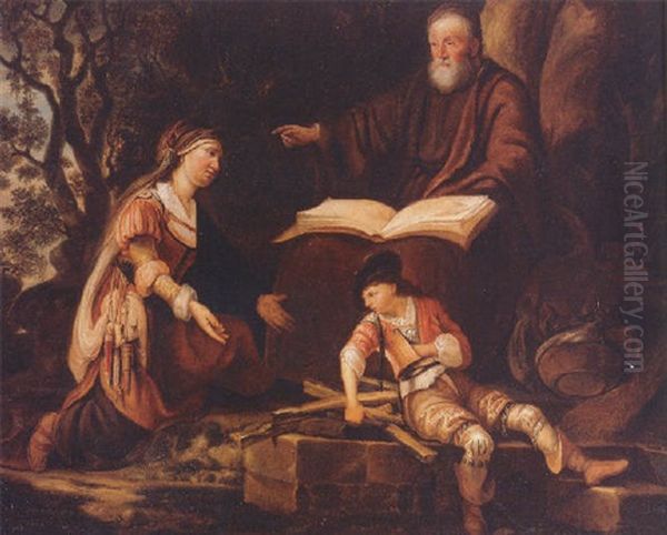 Elijah And The Widow Of Zarephath Oil Painting by Gerrit Willemsz Horst